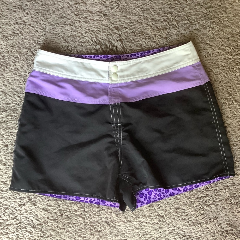 Reversible Swim Board Shorts, Medium